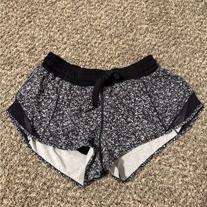 lululemon athletica Black and White Athletic Shorts